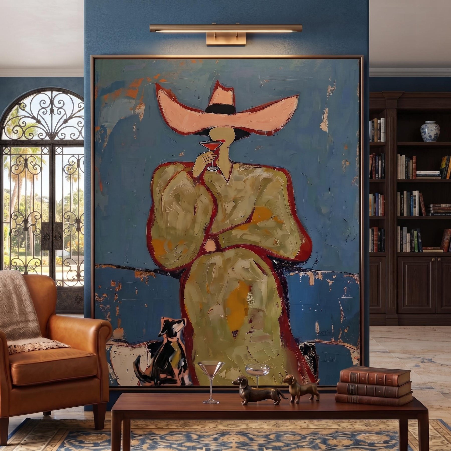 Pink cowboy hat woman drinking cocktail – 6
