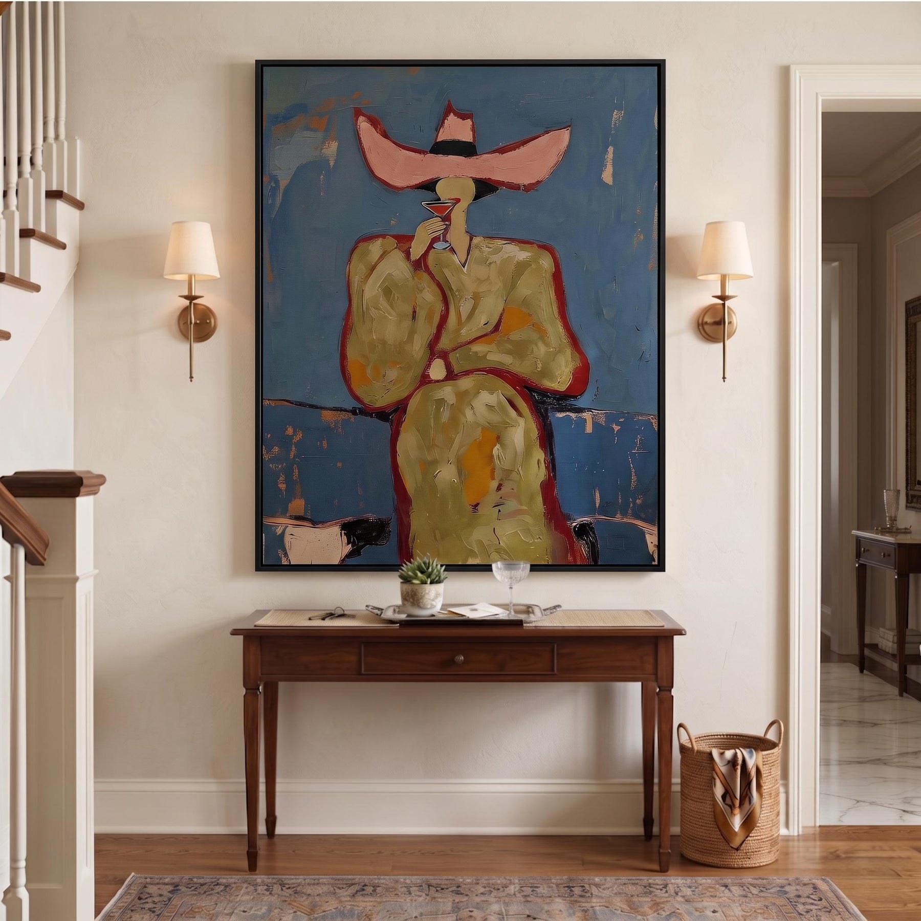 Pink cowboy hat woman drinking cocktail – 8