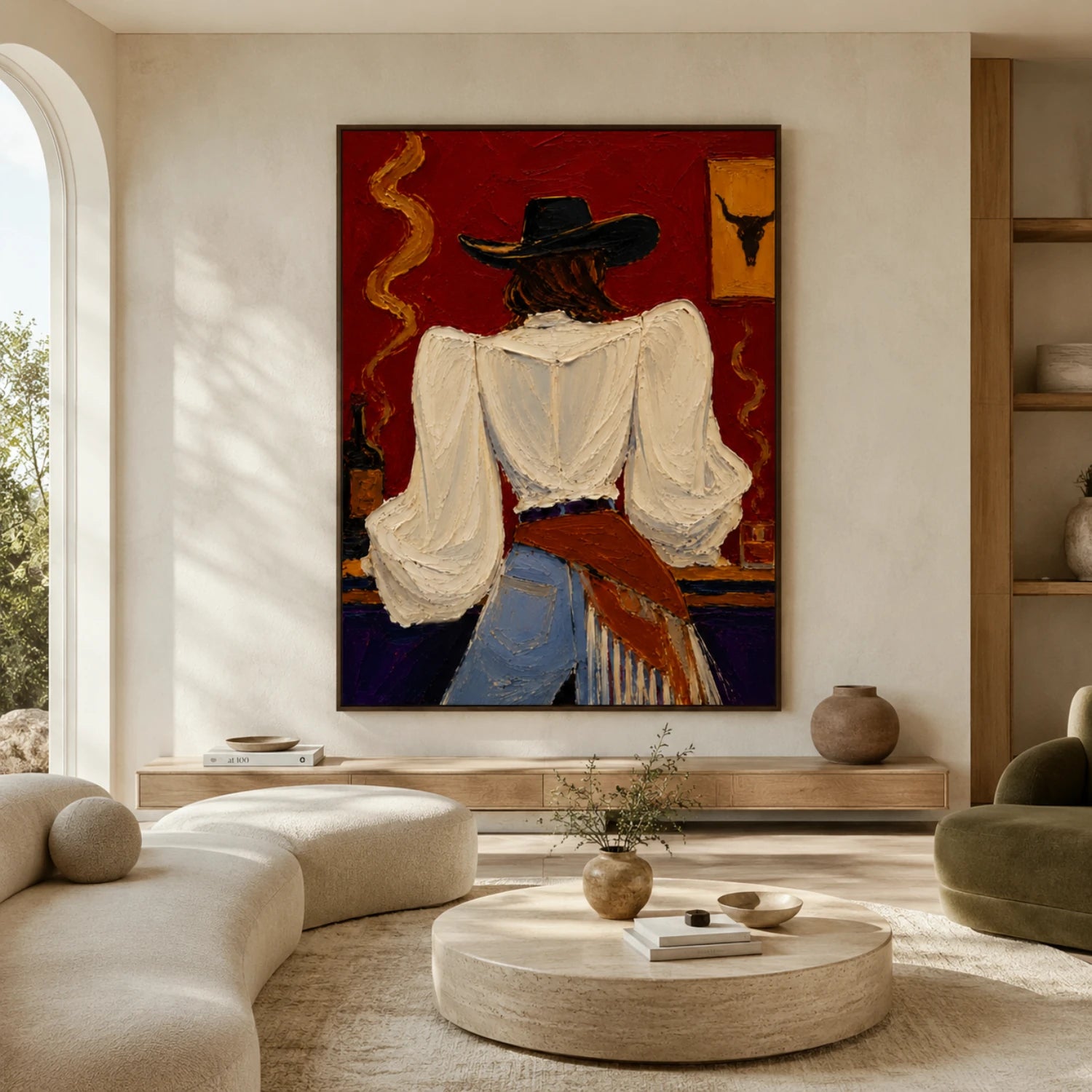 Saloon Cowgirl’s Back View – 2