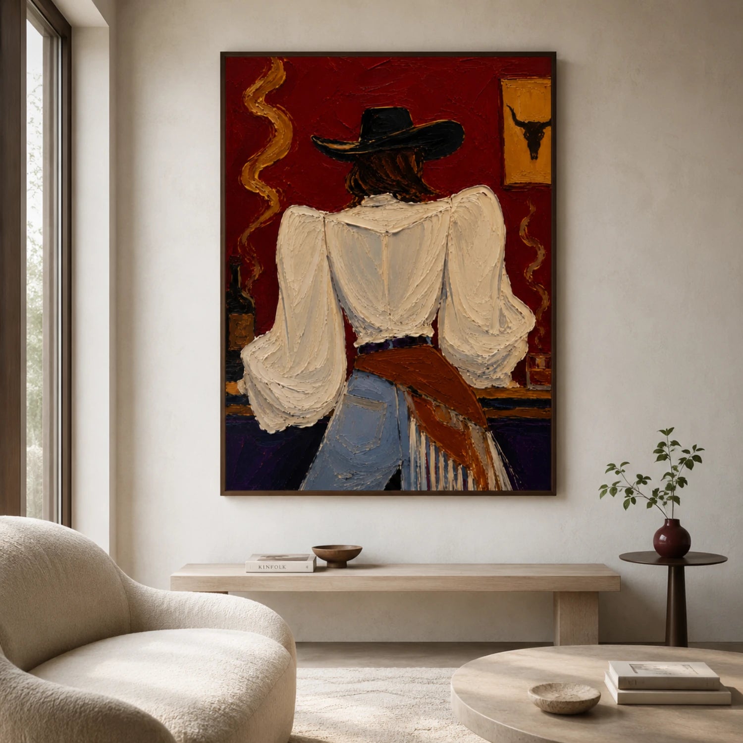 Saloon Cowgirl’s Back View – 3