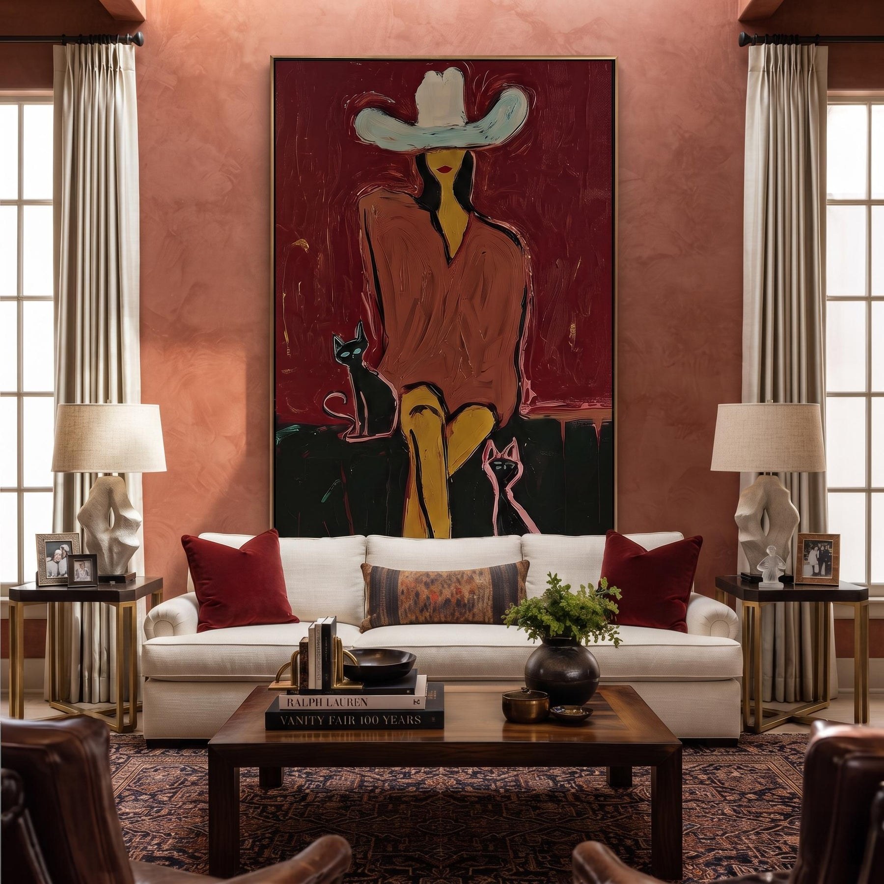 Western Woman and Cat – 8