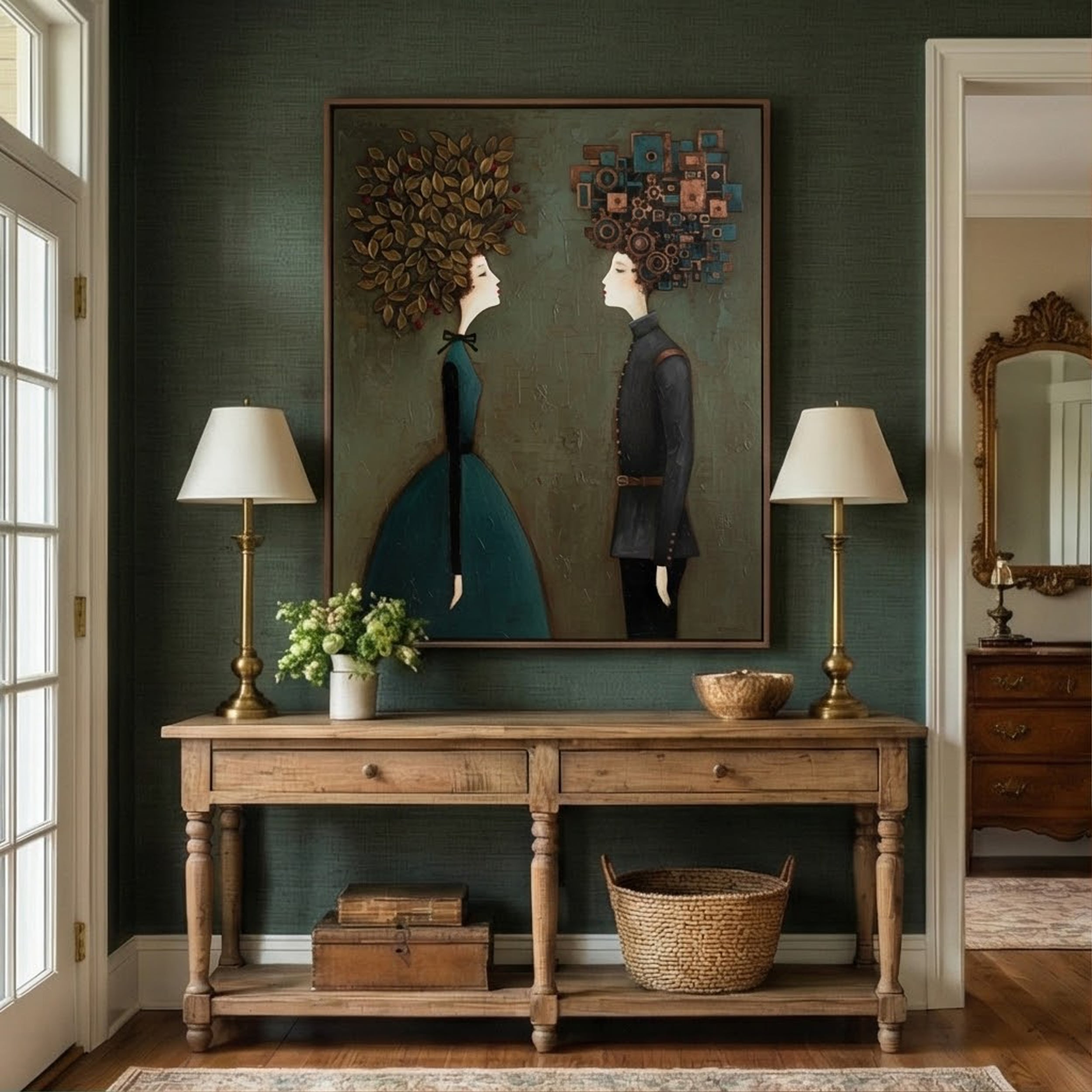 Botanical Portrait Duo