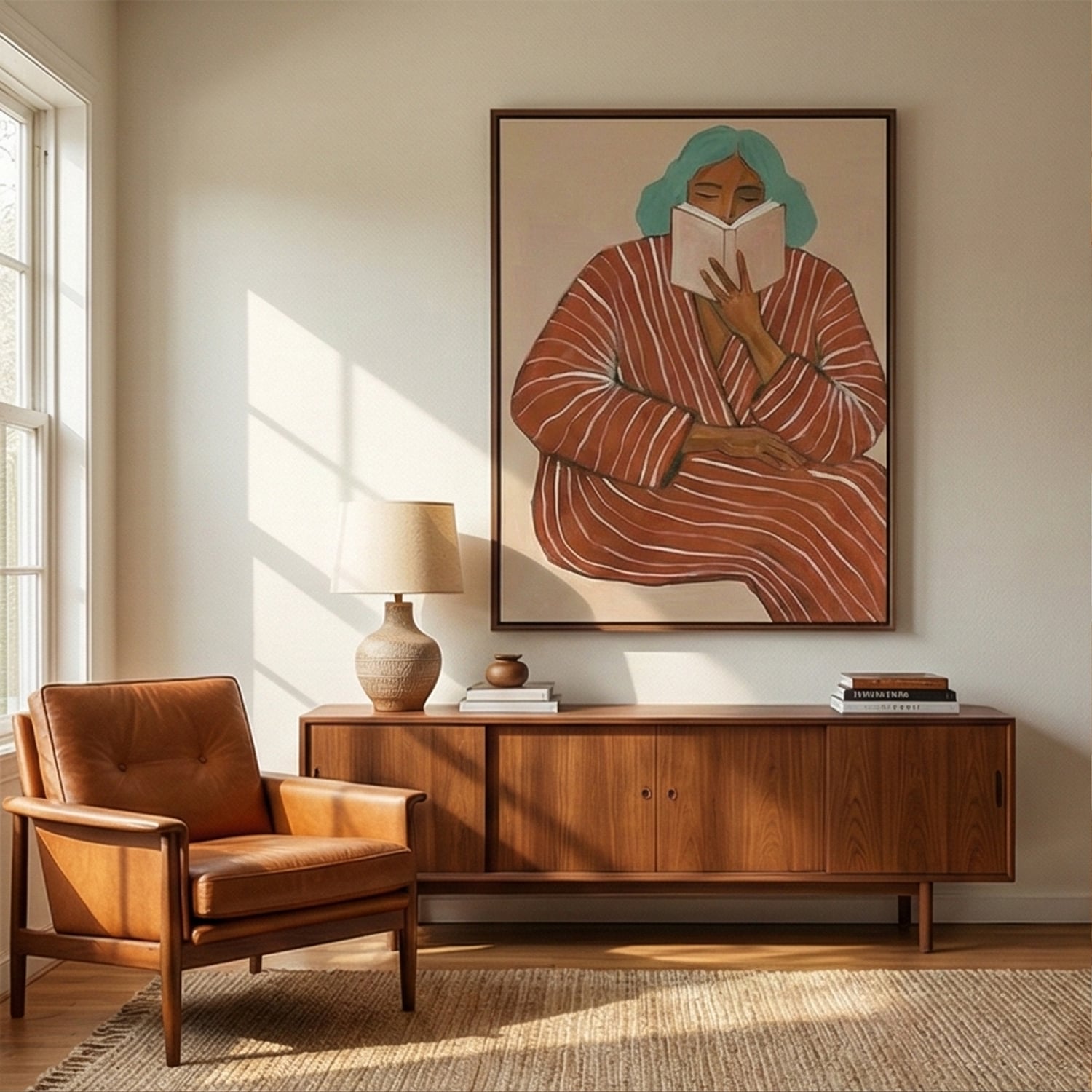 Cozy-Striped Reader – 4
