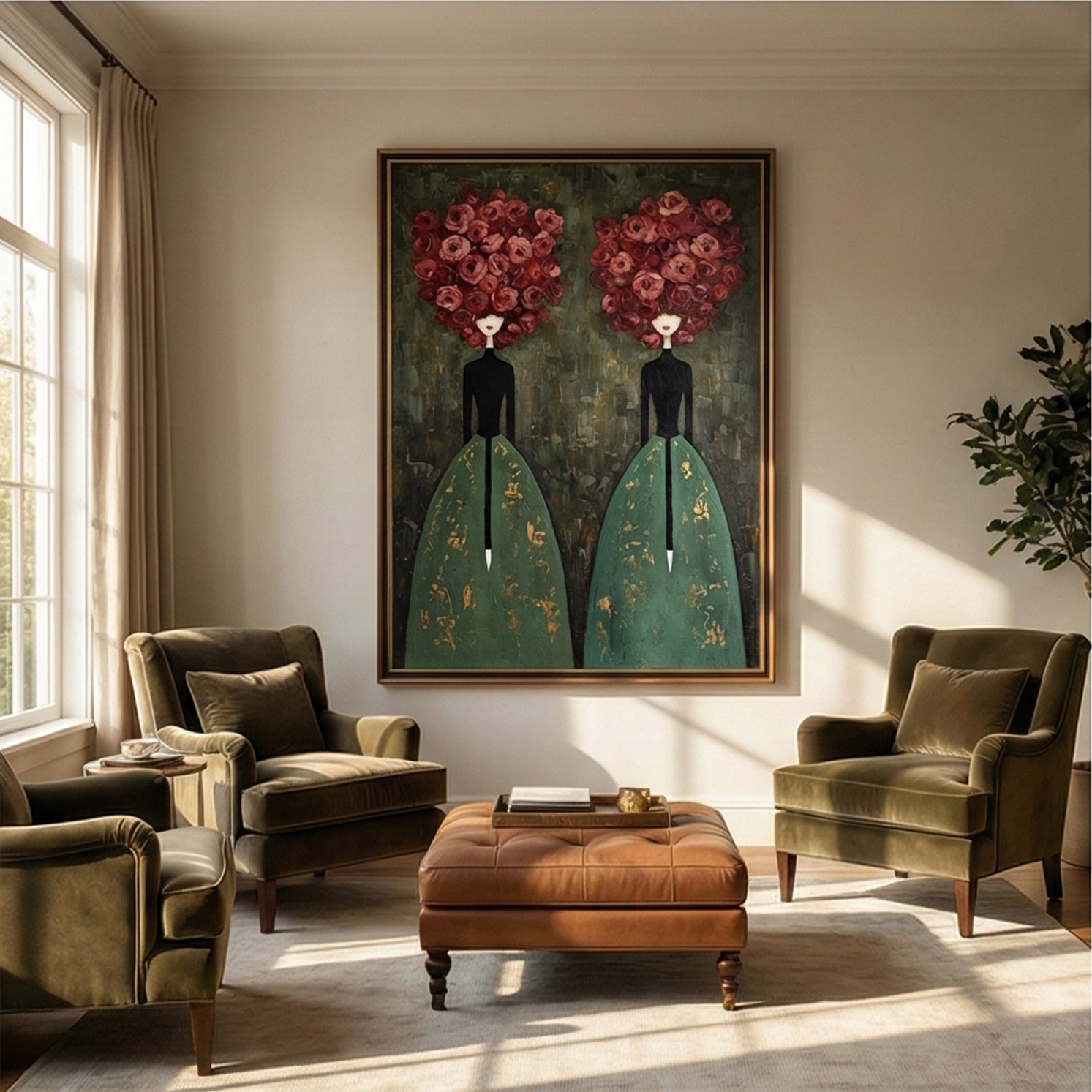 Crimson Floral Sisters – 2