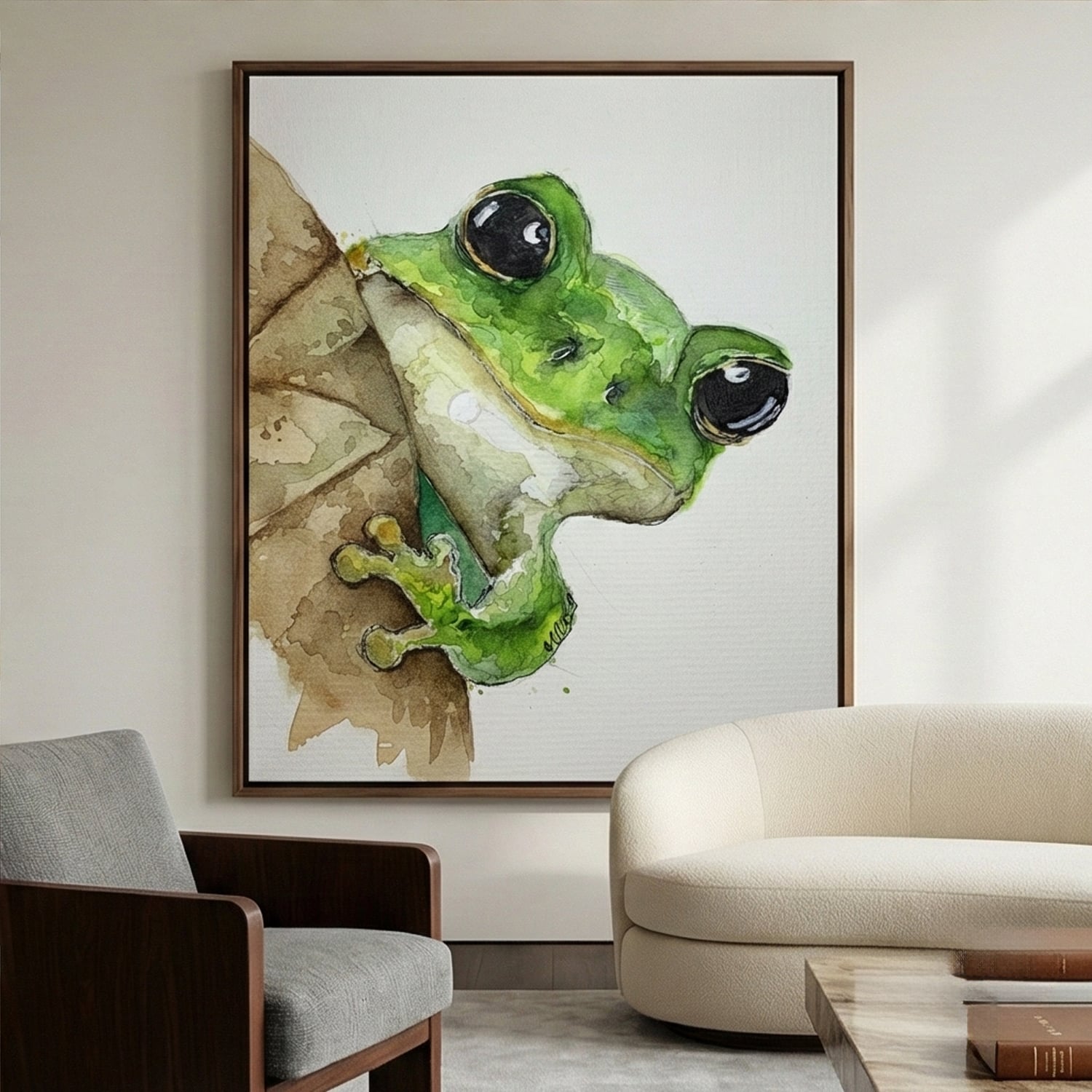 Frog on Bark