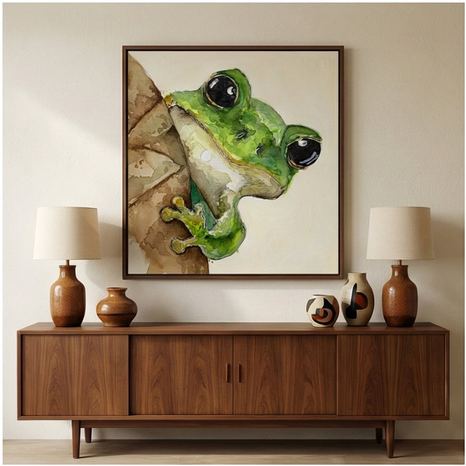 Frog on Bark – 4