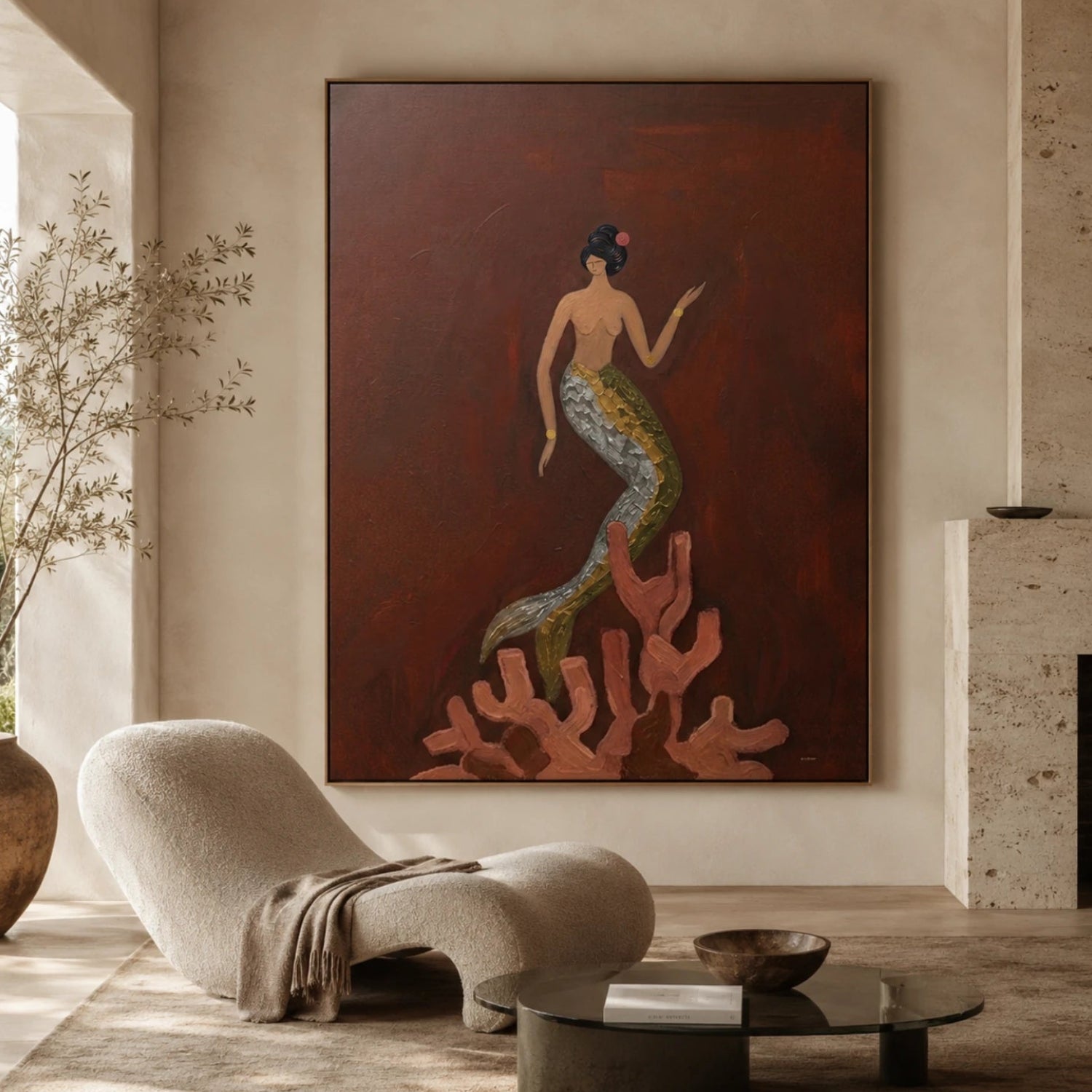 Mermaid Upon Coral