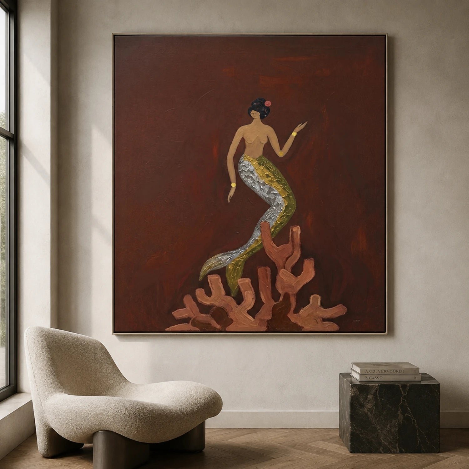 Mermaid Upon Coral – 2