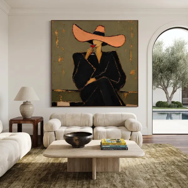 Elegant Woman With Wine