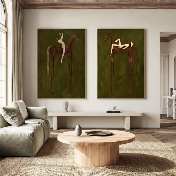 Horse & Figure Set