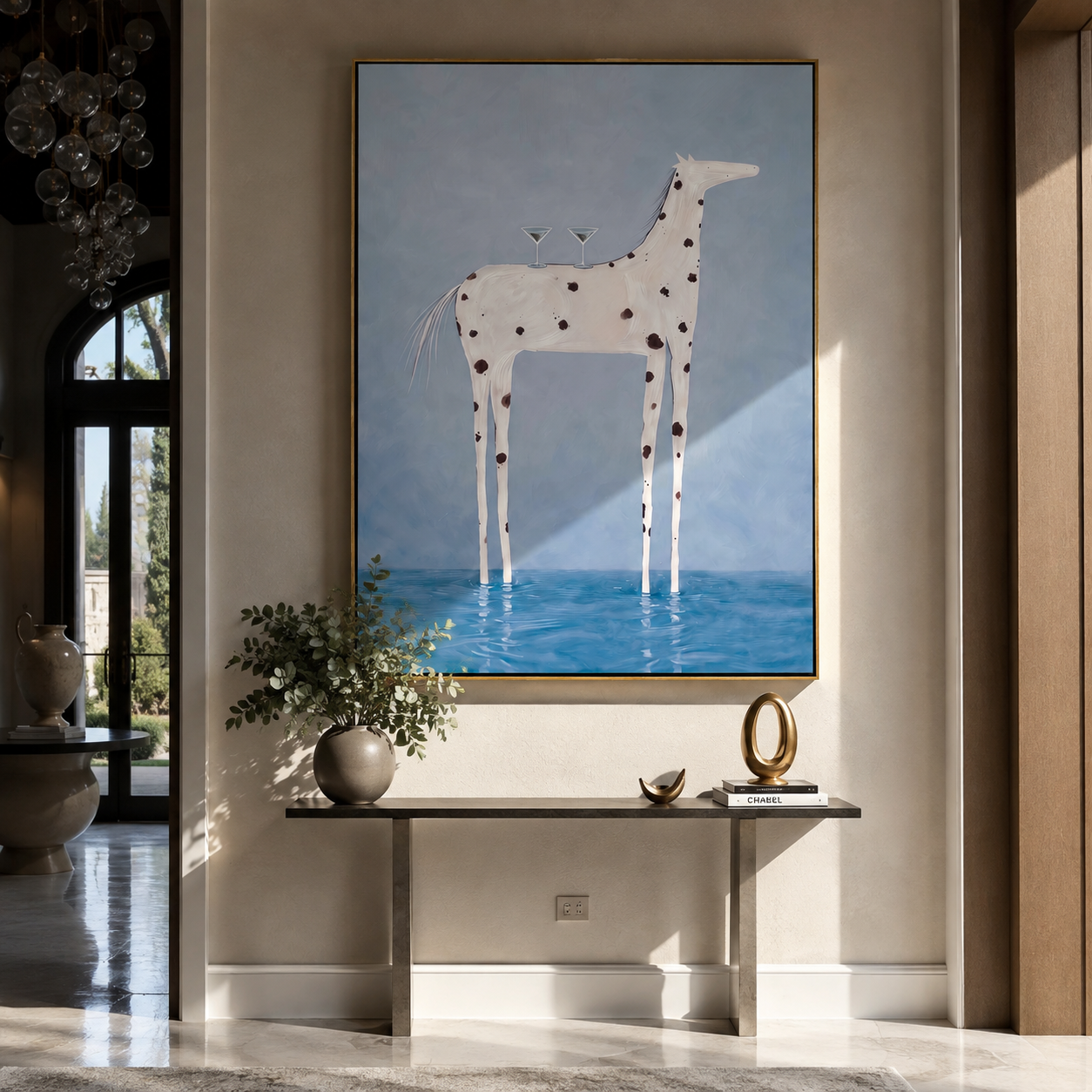 Cocktail Hour Wading Horse