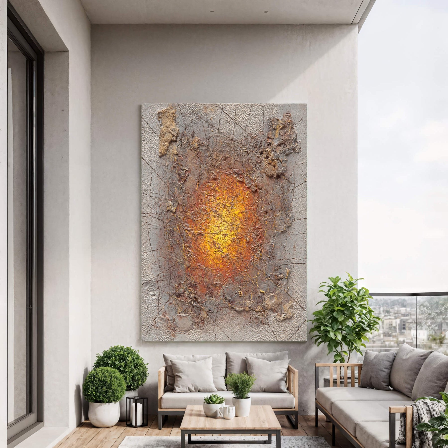 Cracked Amber Burst – 3