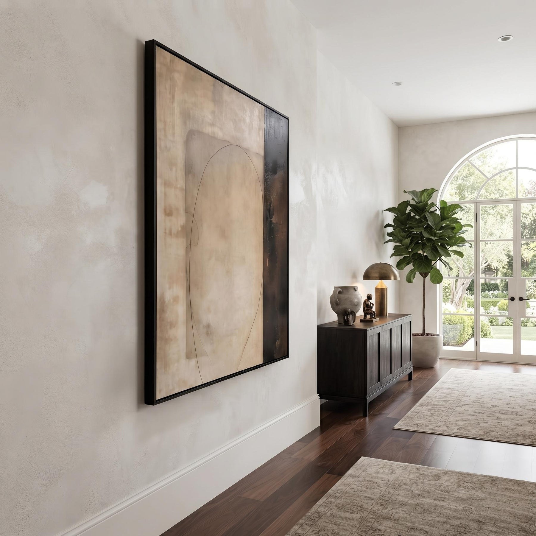 Earth‑Tone Minimalist Abstract Wall Art – 5