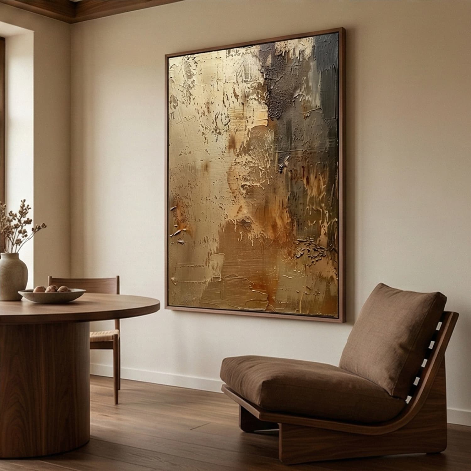 Golden Texture Flow – 3