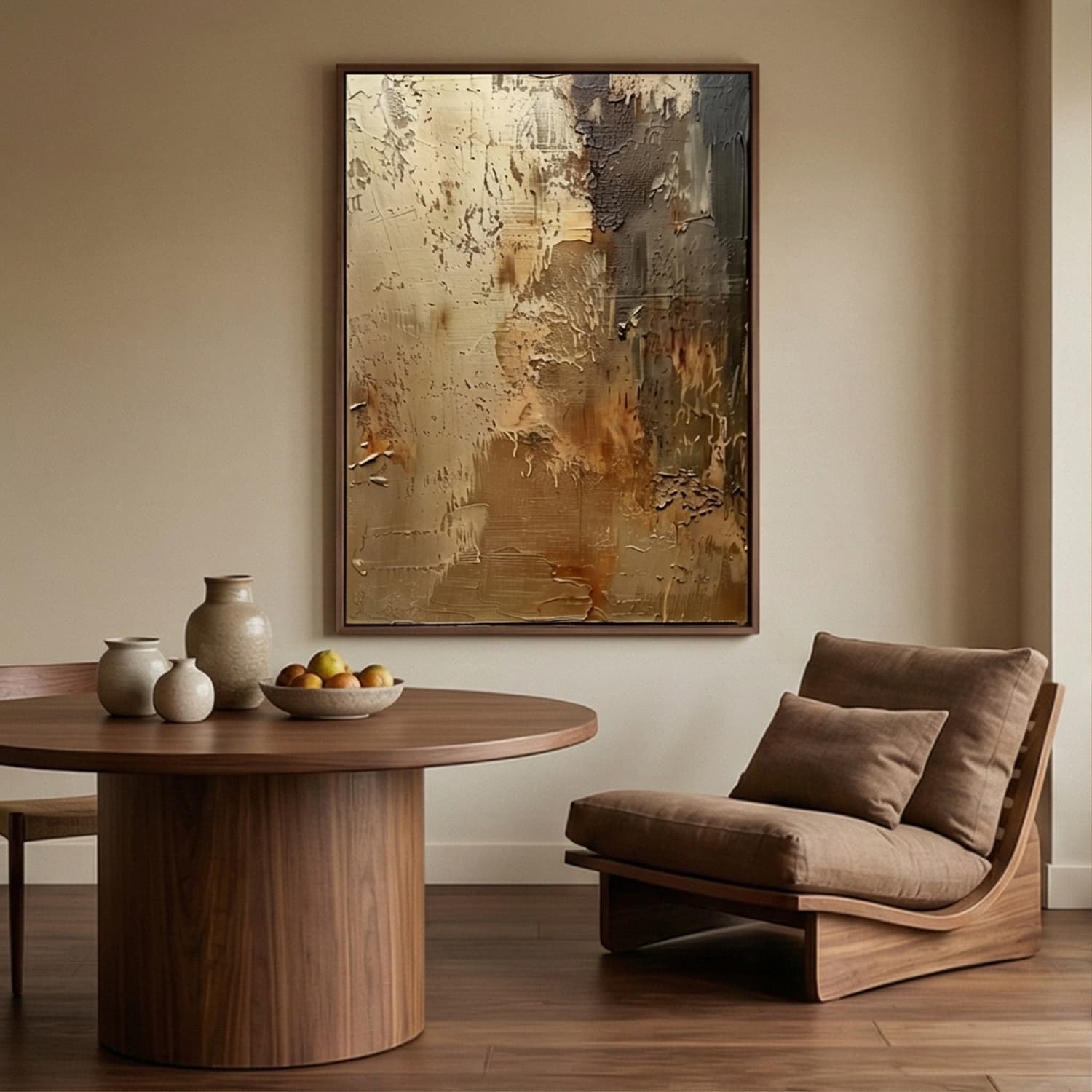 Golden Texture Flow – 4