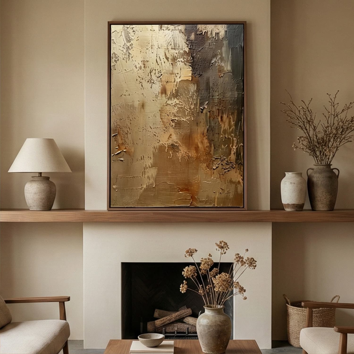 Golden Texture Flow – 7