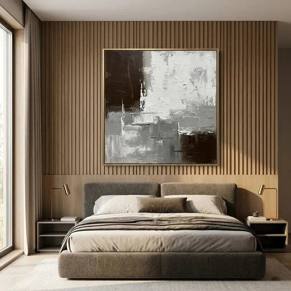 Grey Neutral Abstract Wall Art – 2