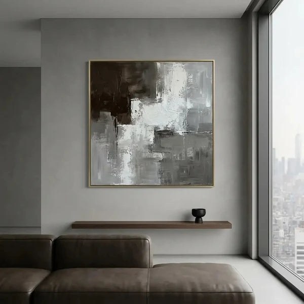 Grey Neutral Abstract Wall Art – 5