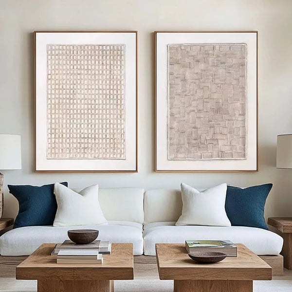 Neutral Abstract Canvas Set – 6