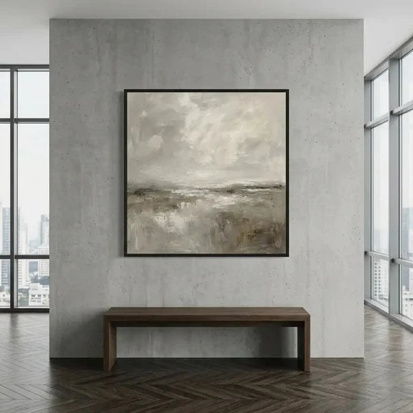 Neutral Abstract Landscape Wall Art – 3