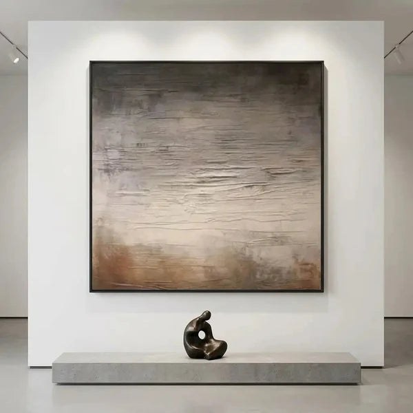 Neutral Textured Abstract Wall Art – 4