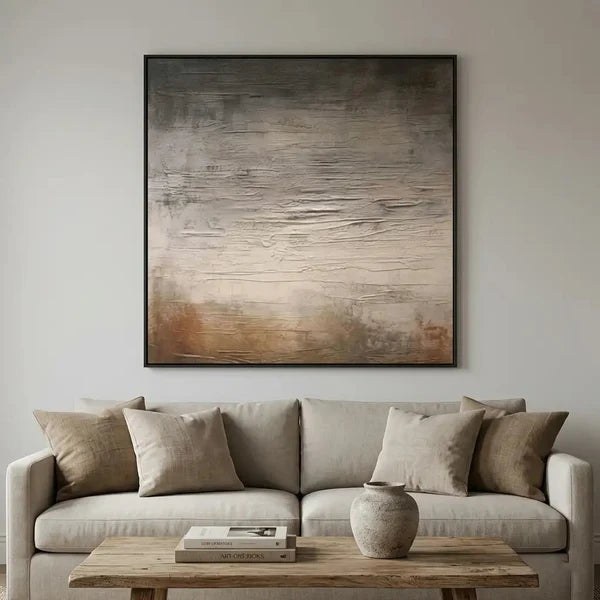 Neutral Textured Abstract Wall Art – 6