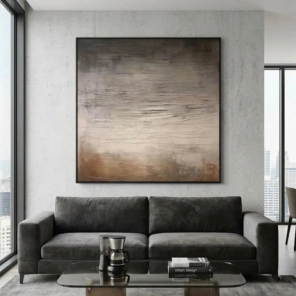 Neutral Textured Abstract Wall Art – 7