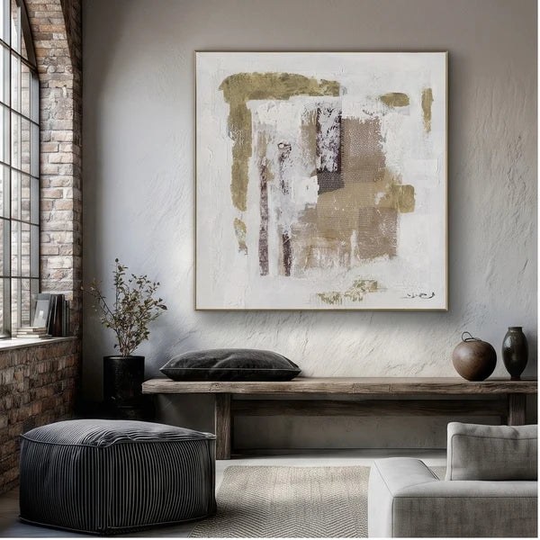 Pink Neutral Neutral Abstract Wall Art