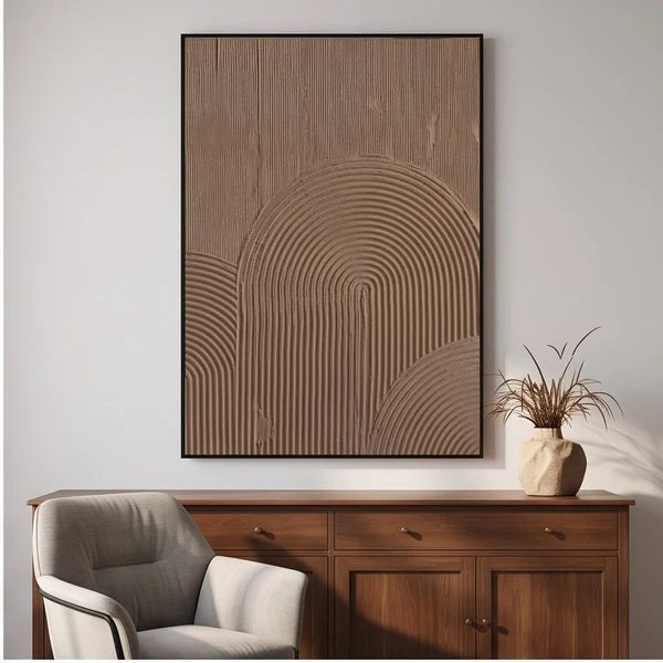 Textured Geometric Abstract Wall Art – 2