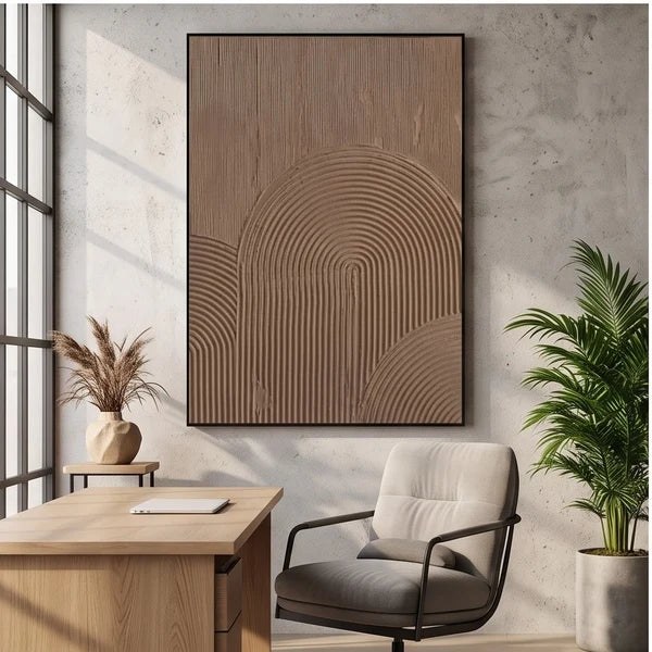 Textured Geometric Abstract Wall Art – 4
