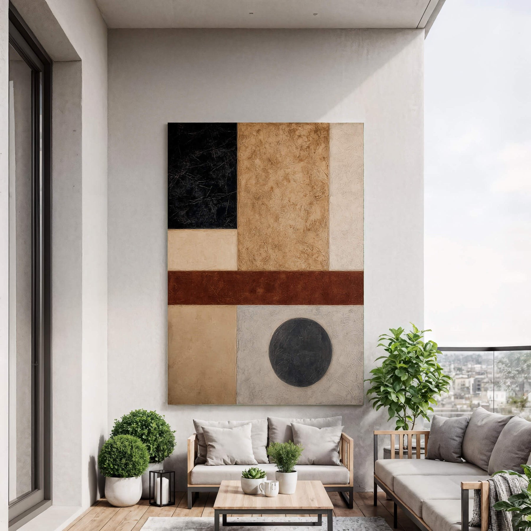Textured Geometric Balance – 2