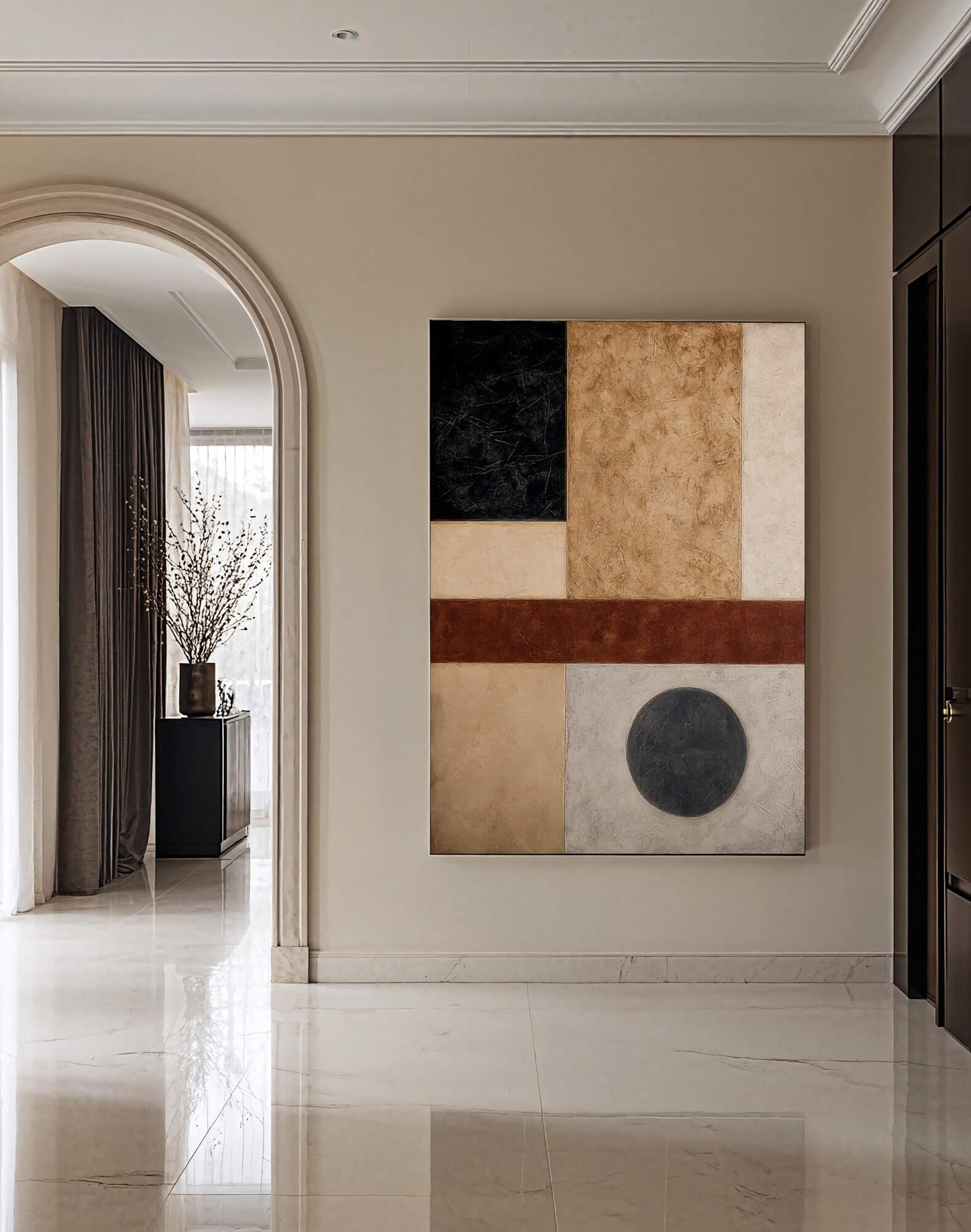 Textured Geometric Balance – 3