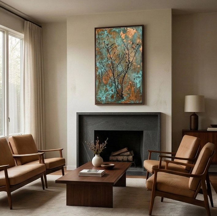 Wabi-Sabi Art Verdigris – 6